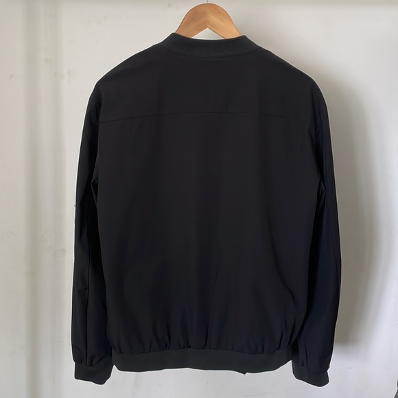 Zara Mens Black Bomber Style Jacket - Picture 3 of 4